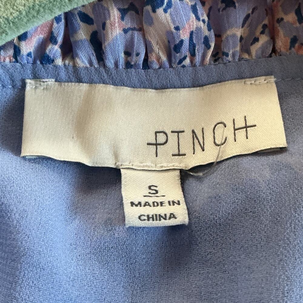 Pinch Womens Mini Dress Size S Blue Preppy Boho Cocktail Wedding Guest Spring - Picture 2 of 6